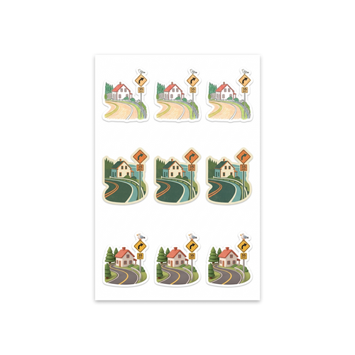 Artful Kiss-Cut Sticker Sheet